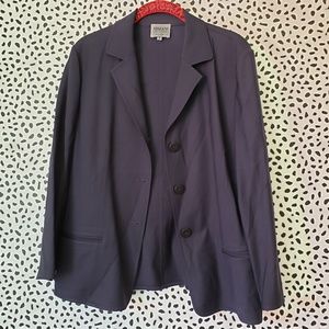 Armani Collezioni Antinea Srl Navy 3 Button Blazer Jacket made in italy 8 Jacket